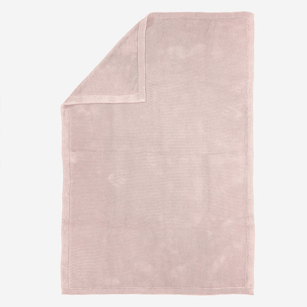 Kuscheldecke / Tagesdecke - 100% Baumwoll Ellos Baby Pink 01
