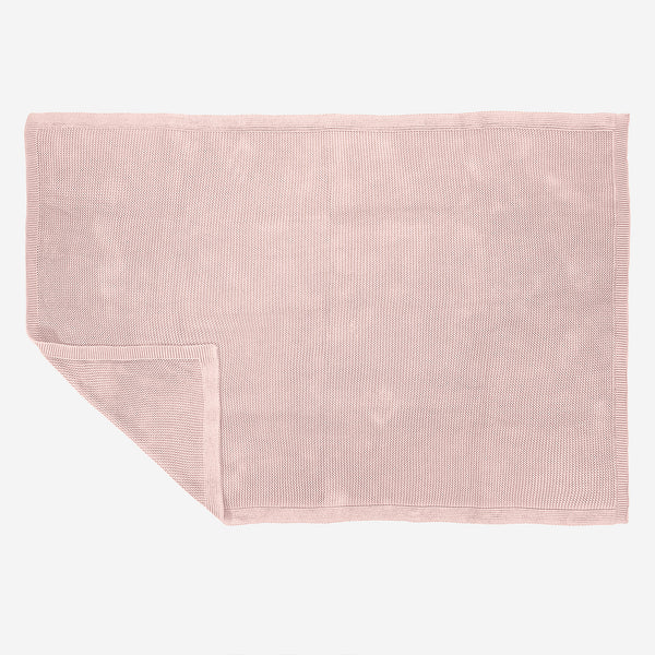 Kuscheldecke / Tagesdecke - 100% Baumwoll Ellos Baby Pink 01