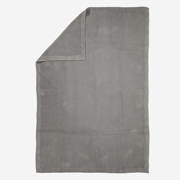 Kuscheldecke / Tagesdecke - 100% Baumwoll Ellos Grau 03