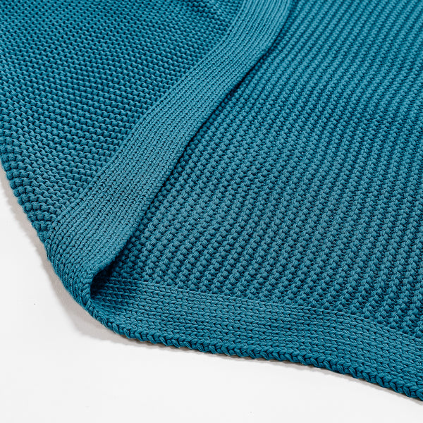 Kuscheldecke / Tagesdecke - 100% Baumwoll Ellos Türkis 03