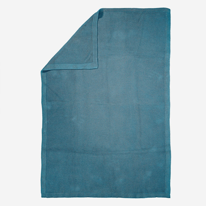 Kuscheldecke / Tagesdecke - 100% Baumwoll Ellos Türkis 03