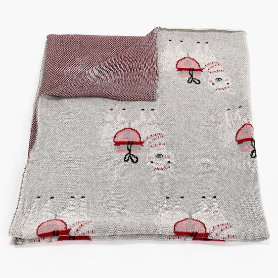 Kinder Kuscheldecke / Tagesdecke - 100% Baumwoll Lama 01