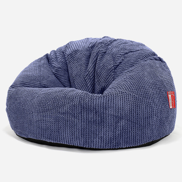 CloudSac 200 XXL Memory-Schaum Kinder Sitzsack 2-12 jahren - Pom-Pom Lila 01