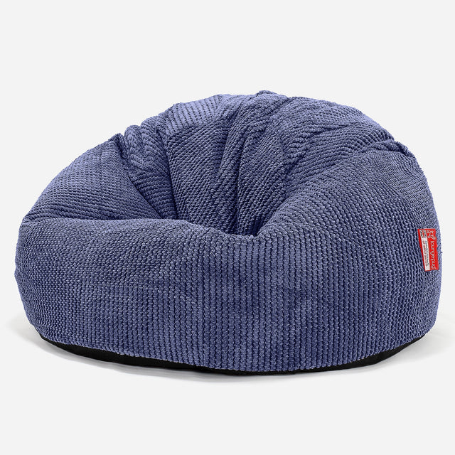 CloudSac 200 XXL Memory-Schaum Kinder Sitzsack 2-12 jahren - Pom-Pom Lila 01