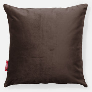 Dekokissen / Sofa Kissenbezug 47 x 47cm - Samt Espresso