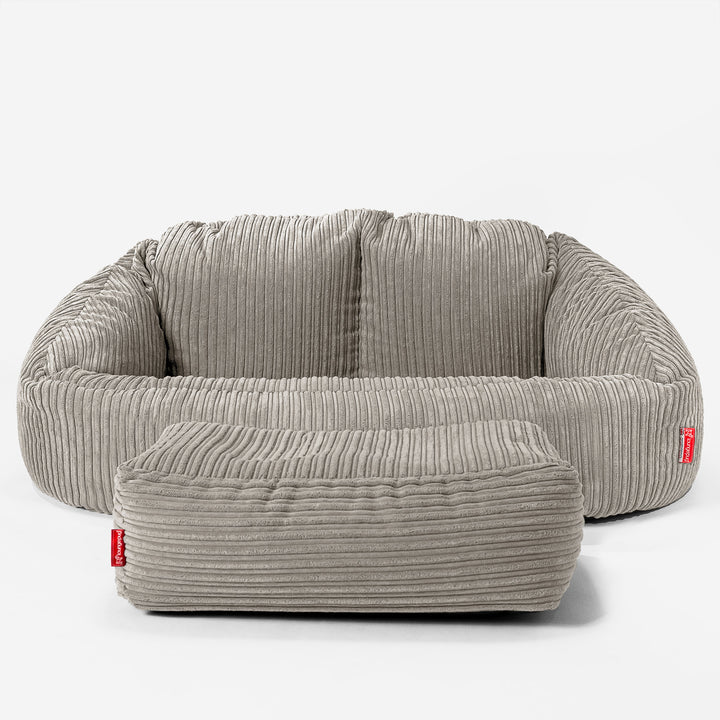 Riesen Bubble Kinder Sofa 2-14 Jahre - Cord Nerzfarben 02