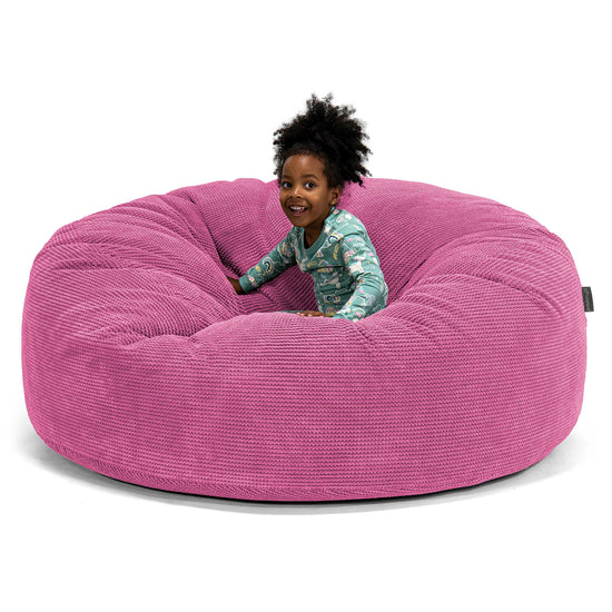 Riesen Familiengröße Kinder Sitzsack 2-14 Jahre - Pom-Pom Pink 01