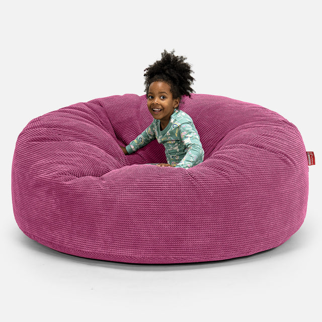 Riesen Familiengröße Kinder Sitzsack 2-14 Jahre - Pom-Pom Pink 01