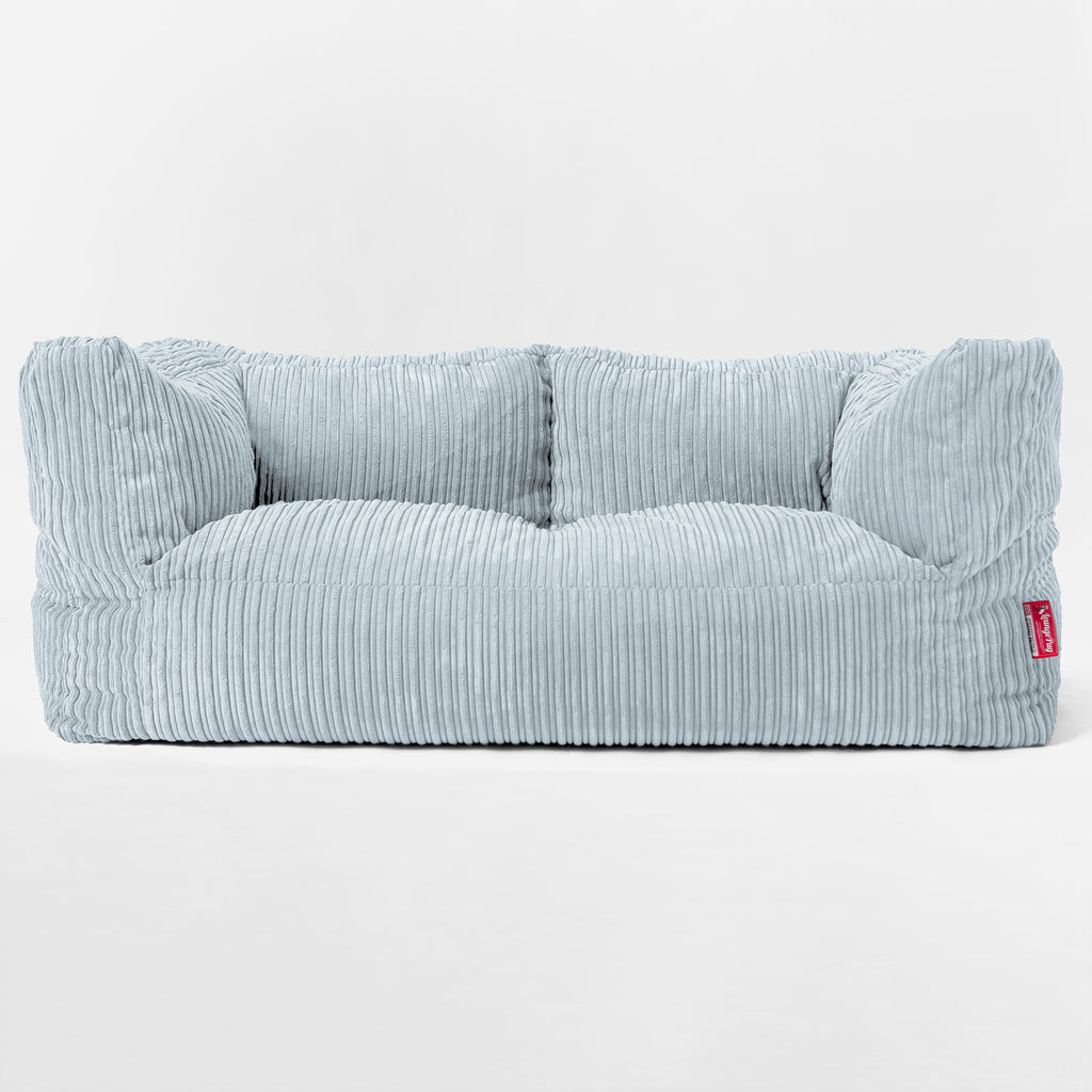 Riesen Albert Kinder Sitzsack Sofa 2-14 Jahre - Cord Baby Blau 03