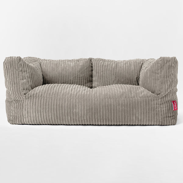 Riesen Albert Kinder Sitzsack Sofa 2-14 Jahre - Cord Nerzfarben 01