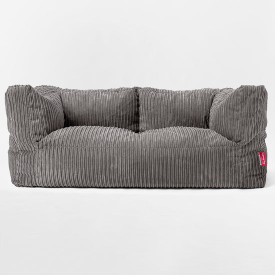 Riesen Albert Kinder Sitzsack Sofa 2-14 Jahre - Cord Schiefergrau 03