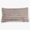 Riesen Dekokissen / Sofa Kissenbezug 40 x 80cm - Ultra Plüsch Cord Nerzfarben 01