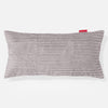 CloudSac 50 Riesen Memory-Schaum Kissenbezug 40 x 80cm - Cord Silber 01