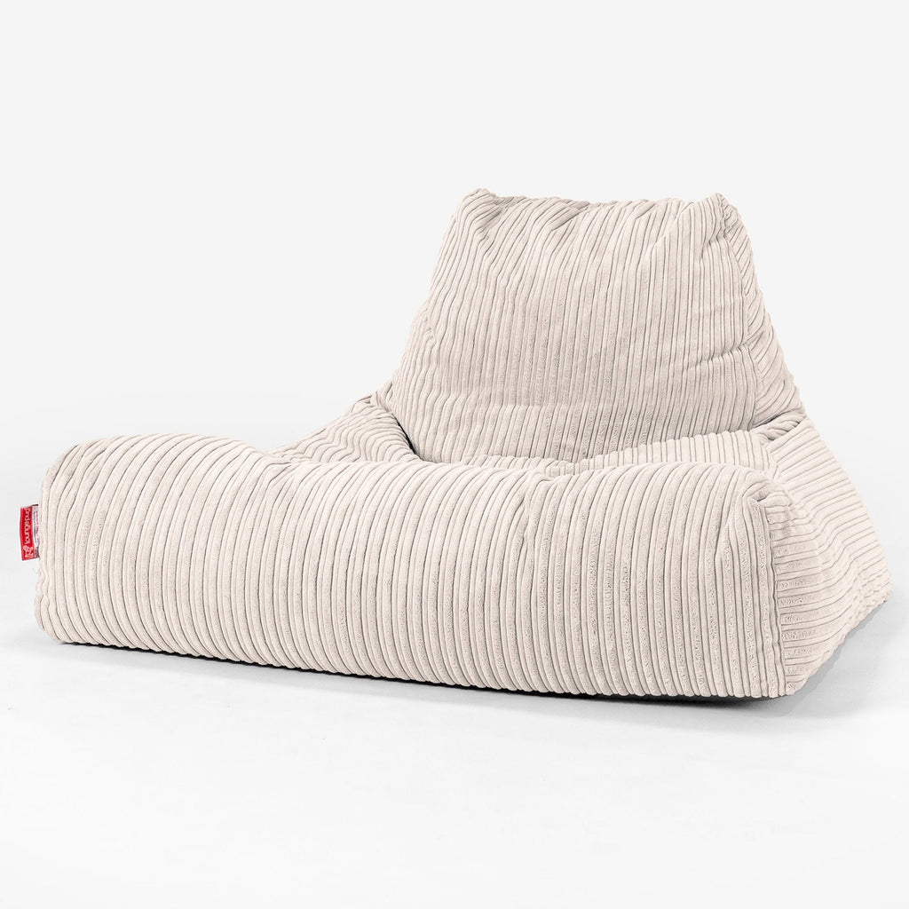 Riesen Sitzsack Lounge Sessel - Cord Elfenbein 01