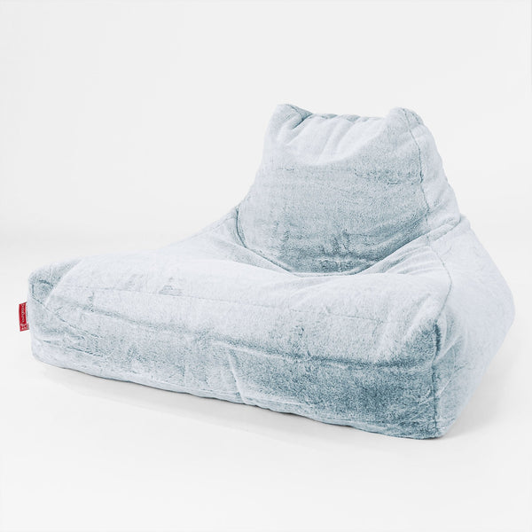 Riesen Sitzsack Lounge Sessel - Kaninchen Kunstfell Pastellblau 01
