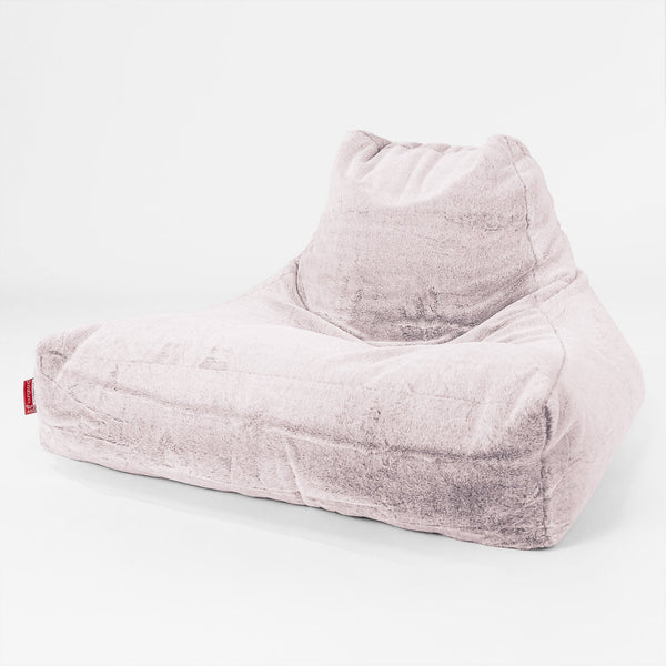 Riesen Sitzsack Lounge Sessel - Kaninchen Kunstfell Pastellrosa 01