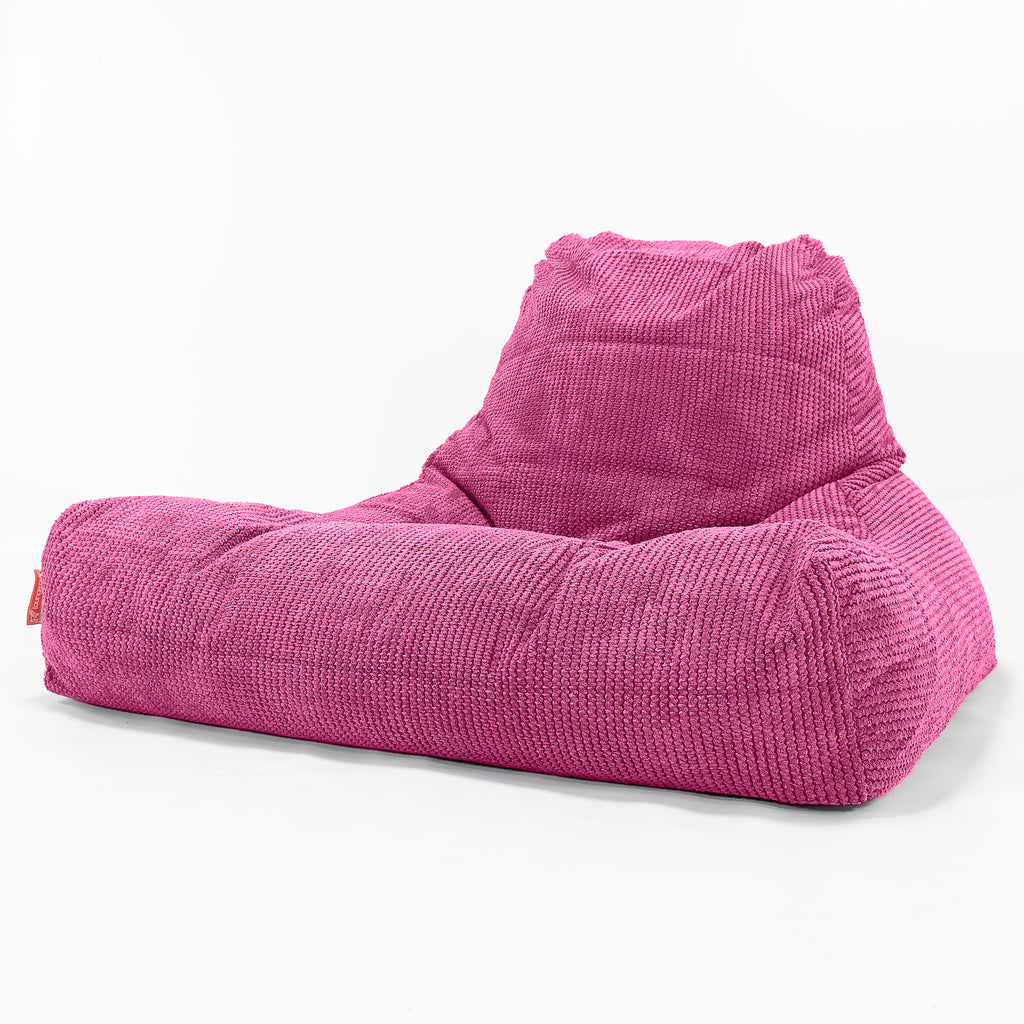 Riesen Sitzsack Lounge Sessel - Pom-Pom Pink 01