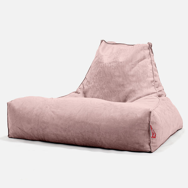 Riesen Sitzsack Lounge Sessel - Samt Pink 01