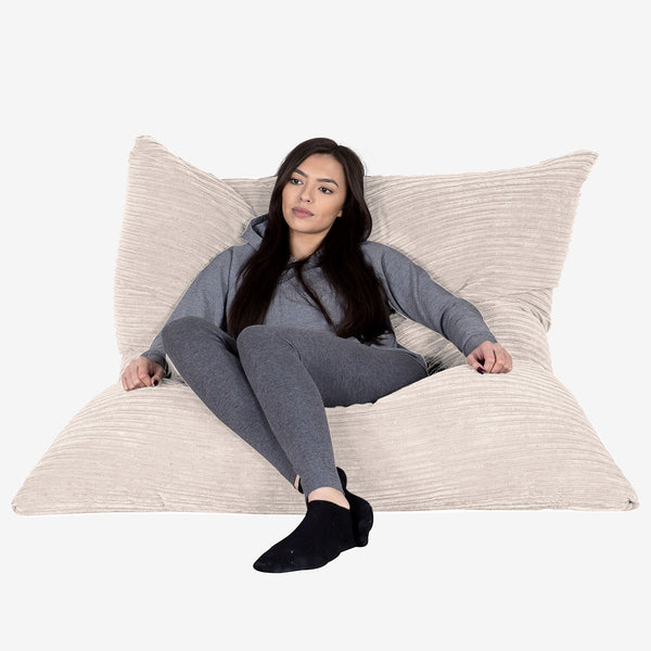Sitzsack XXL - Cord Elfenbein 02