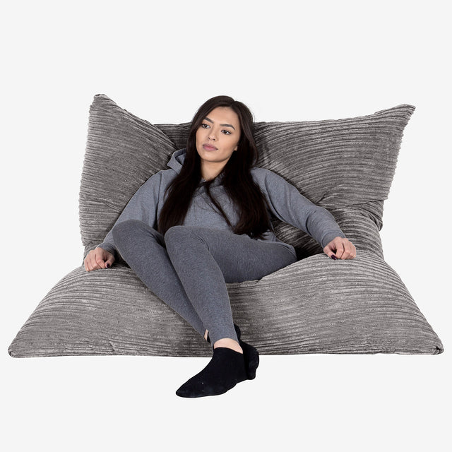Sitzsack XXL - Cord Schiefergrau 02