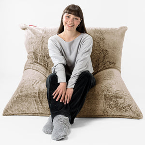 Sitzsack XXL - Kaninchen Kunstfell Goldbraun