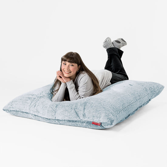 Sitzsack XXL - Kaninchen Kunstfell Pastellblau 03