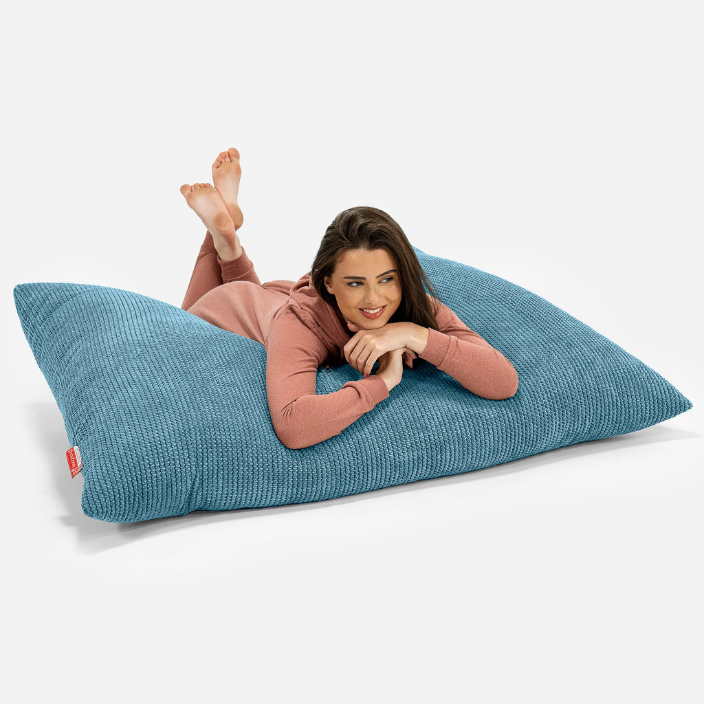 Sitzsack XXL - Pom-Pom Türkis 03