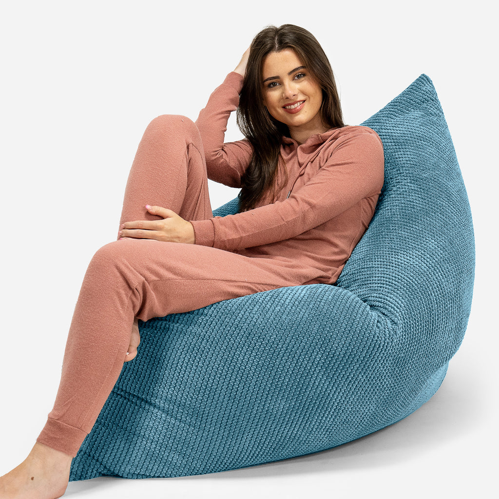 Sitzsack XXL - Pom-Pom Türkis 04