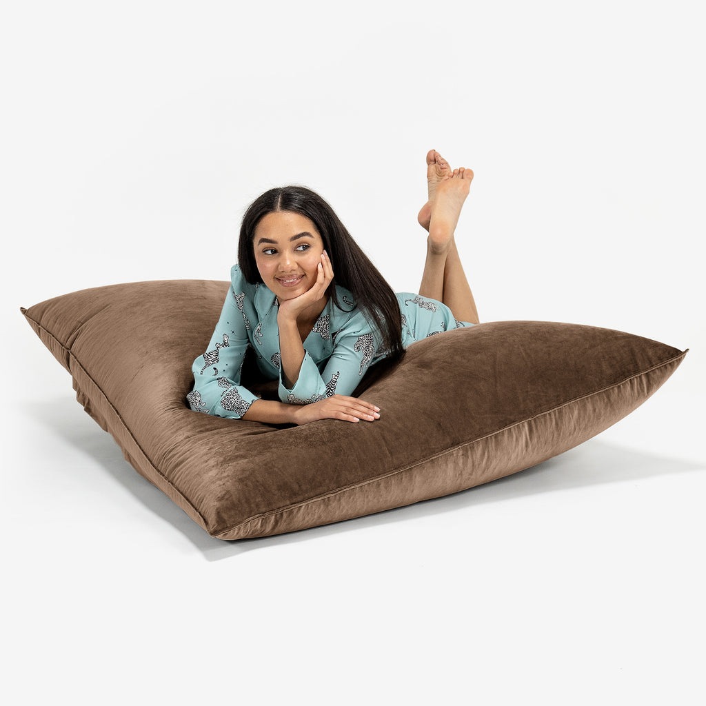 Sitzsack XXL - Samt Espresso 03