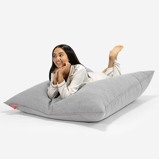 Sitzsack XXL - Stonewashed-stoff Pewter 03