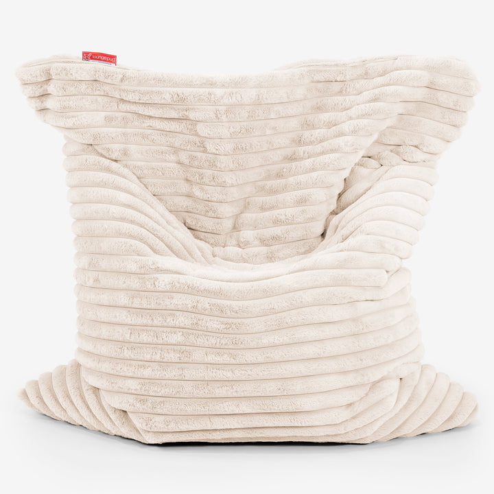 Sitzsack XXL - Ultra Plüsch Cord Creme 01