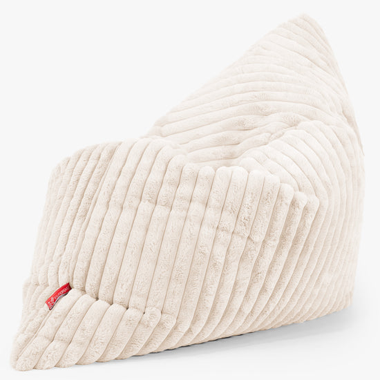 Sitzsack XXL - Ultra Plüsch Cord Creme 02