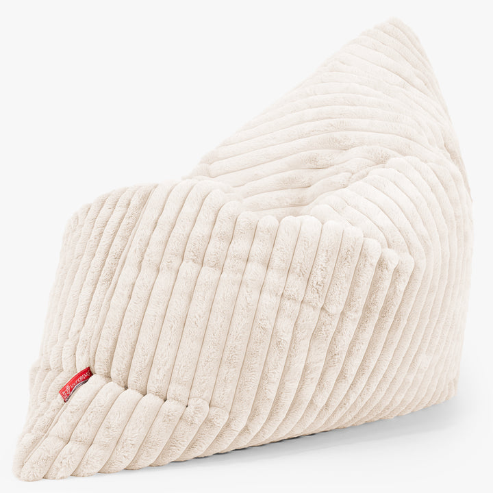 Sitzsack XXL - Ultra Plüsch Cord Creme 02