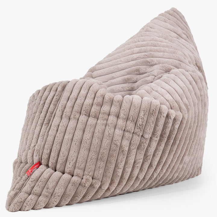 Sitzsack XXL - Ultra Plüsch Cord Nerzfarben 02