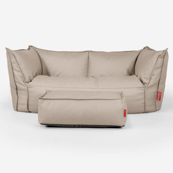 Ruben Sitzsack Sofa - Veganes Leder Elfenbein 02