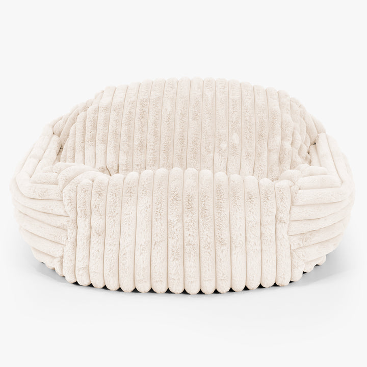 Sabine Sitzsack Sessel - Ultra Plüsch Cord Creme 01