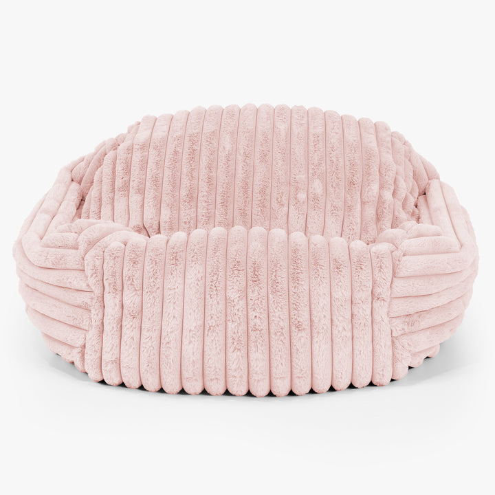 Sabine Sitzsack Sessel - Ultra Plüsch Cord Pastellrosa 01