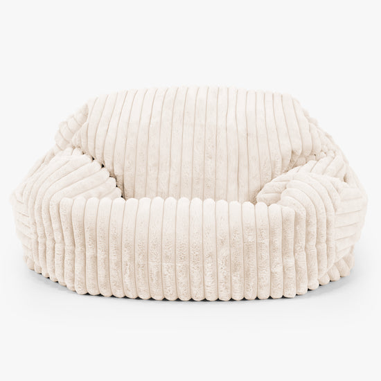 Sabine Sitzsack Sofa - Ultra Plüsch Cord Creme 01