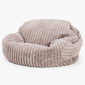 Sabine Sitzsack Sofa - Ultra Plüsch Cord Nerzfarben