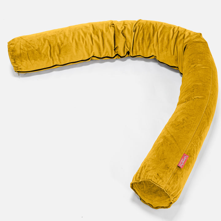 Seitenschläferkissen XXL - Samt Gold 01