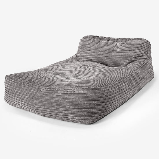 Schlafsofa Sitzsack - Cord Schiefergrau 01