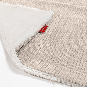 Sherpa-Decke - Pom-Pom Creme