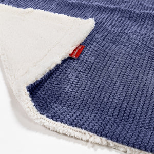 Sherpa-Decke - Pom-Pom Lila