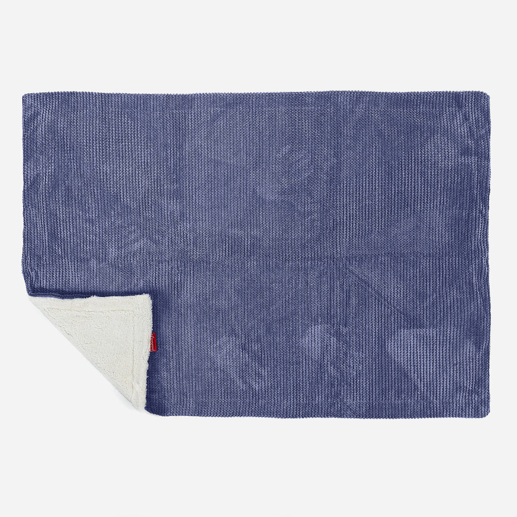 Sherpa-Decke - Pom-Pom Lila 03