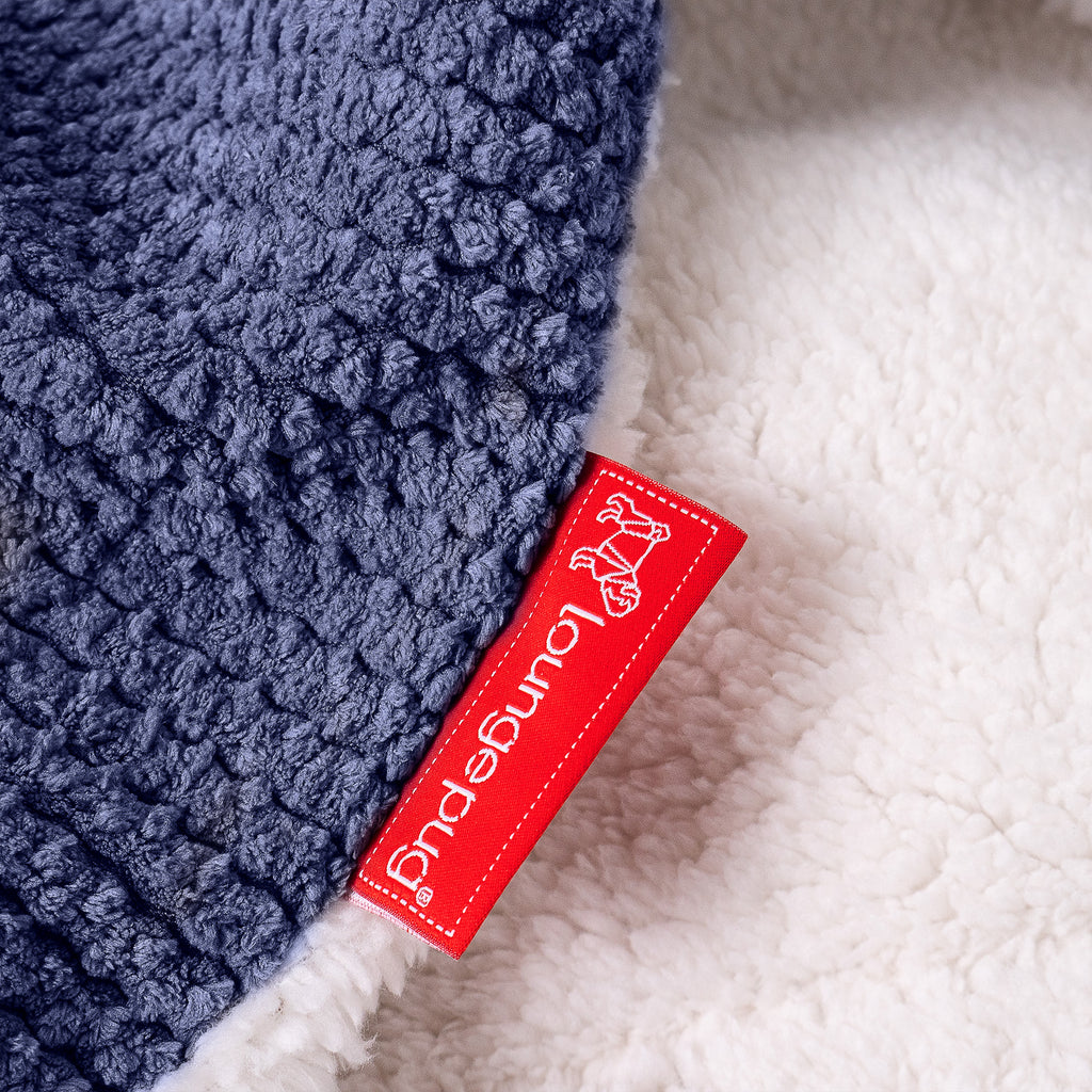Sherpa-Decke - Pom-Pom Lila 04