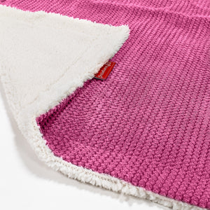 Sherpa-Decke - Pom-Pom Pink