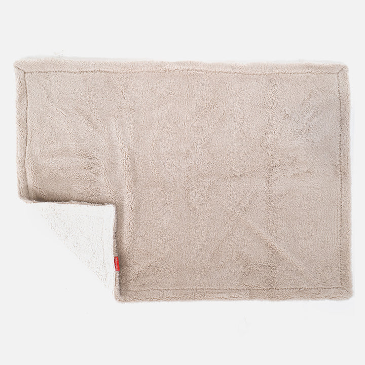 Sherpa-Decke - Teddy Kunstfell Nerzfarben 02