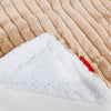 Sherpa-Decke - Ultra Plüsch Cord Pfirsich 02