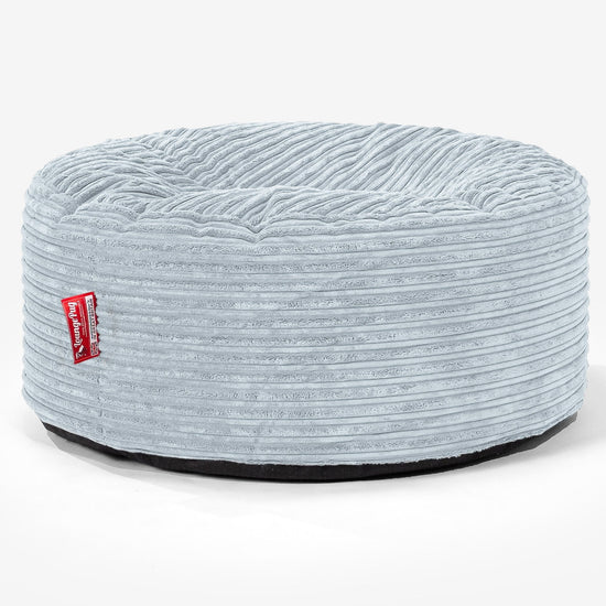 Sitzhocker Pouf - Cord Baby Blau 01
