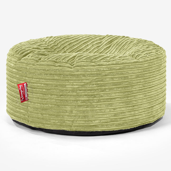 Sitzhocker Pouf - Cord Hellgrün 01